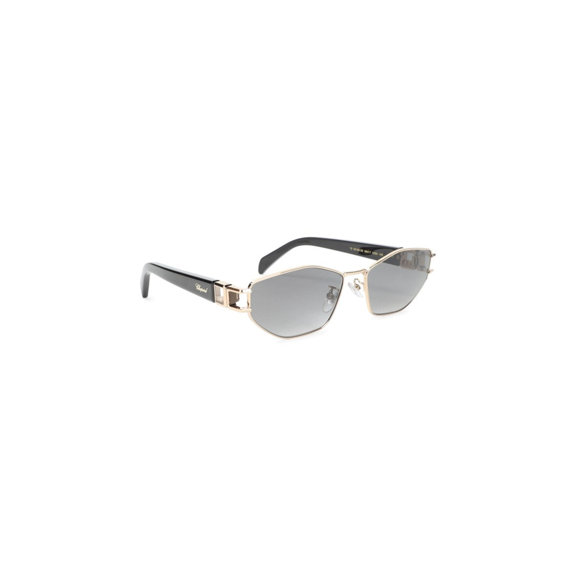 Chopard Geometric Lens Sunglasses With Metallic Finish