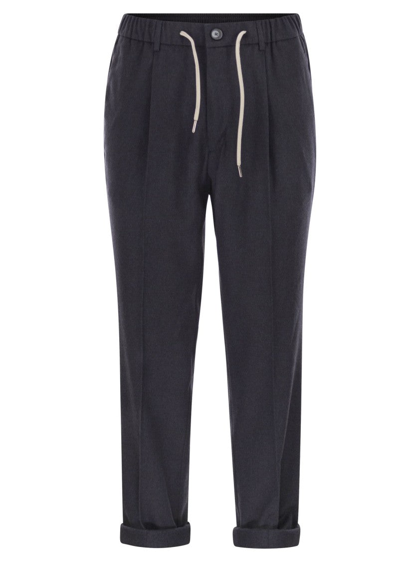 Herno Cashmere And Silk Trousers