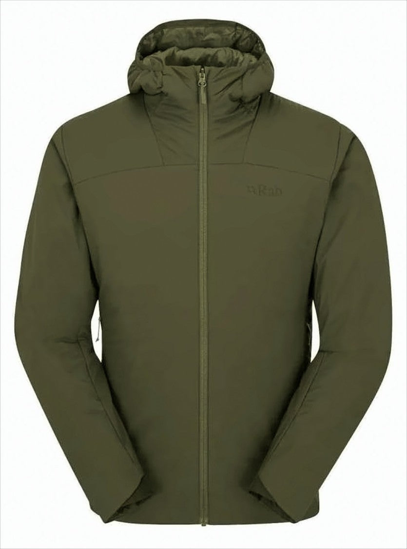 Rab Minimalist Green Padded Jacket With Front Zipper