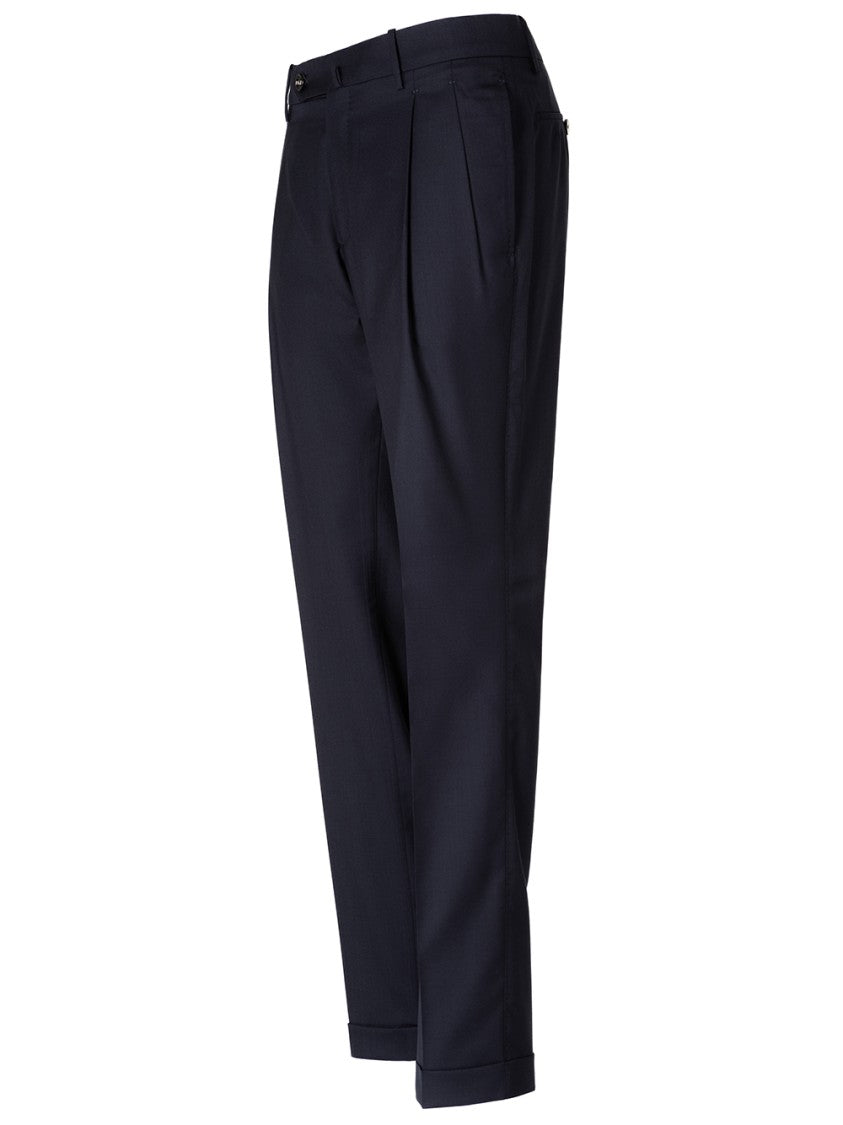 Berwich Tailored Wool Pants With Straight Leg
