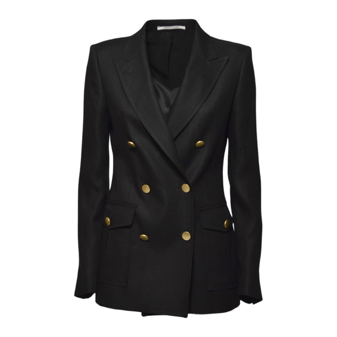 Tagliatore Honey Jacket In Black Linen Twill