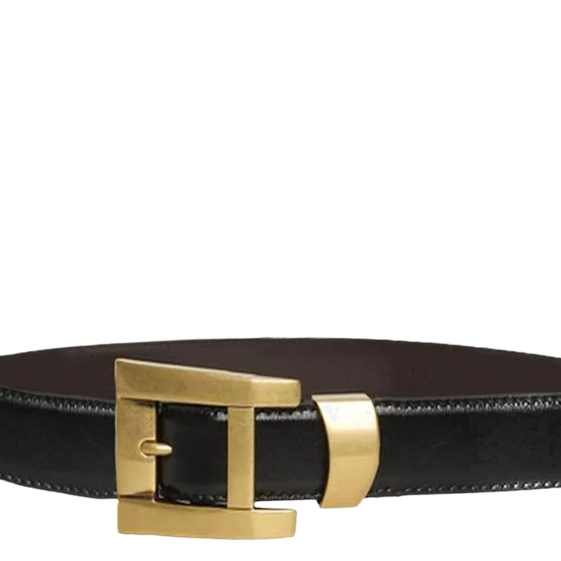 Versace Leather Belt With Distinctive Logo
