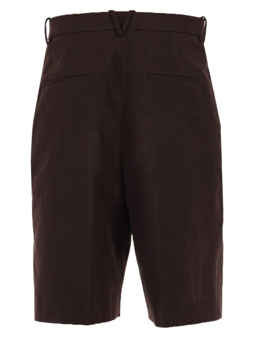 Bottega Veneta Tailored Cotton Gabardine Shorts
