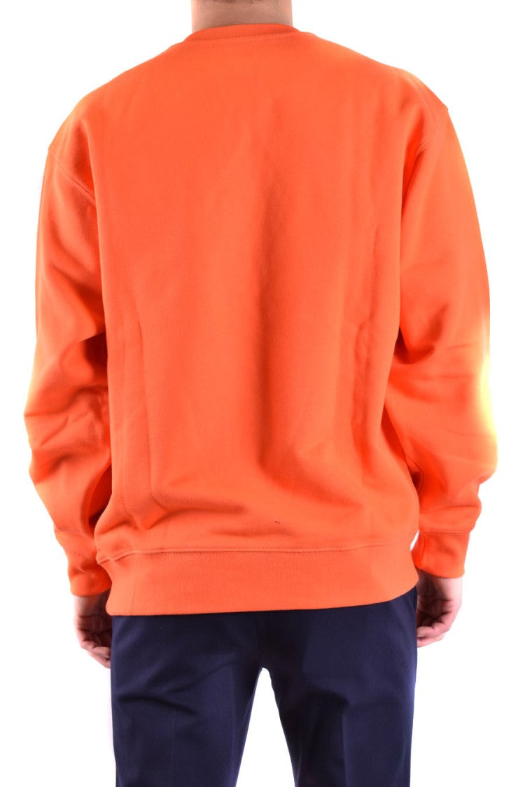 Moschino Orange Crew Neck Sweatshirt