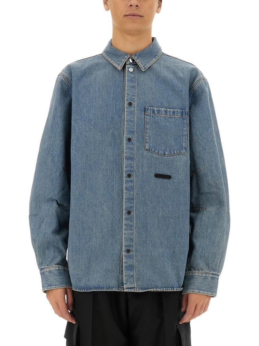 Helmut Lang Light Blue Oversized Denim Shirt