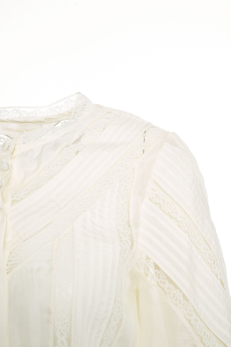 Loveshackfancy 'Aralina' Silk Blouse