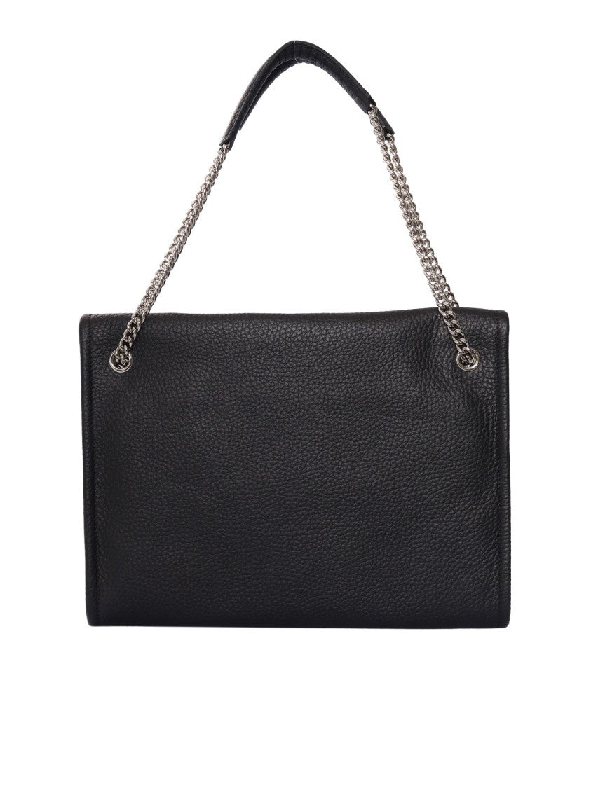 Claudio Orciani Midi Sveva Venus Soft Textured Leather Shoulder Bag