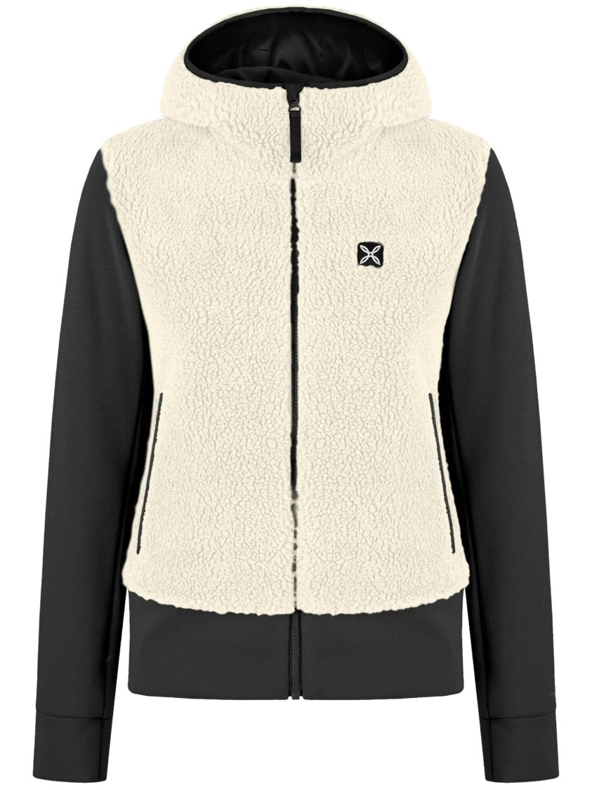 Montura Cozy Sherpa Fleece Jacket With Smooth Black Accents