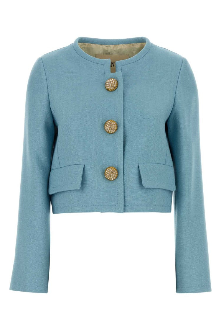 Valentino Garavani Light Blue Viscose Blazer