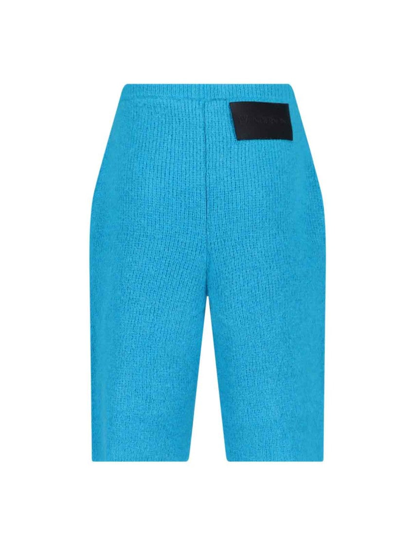 J. W. Anderson Knitted Shorts In Light Blue