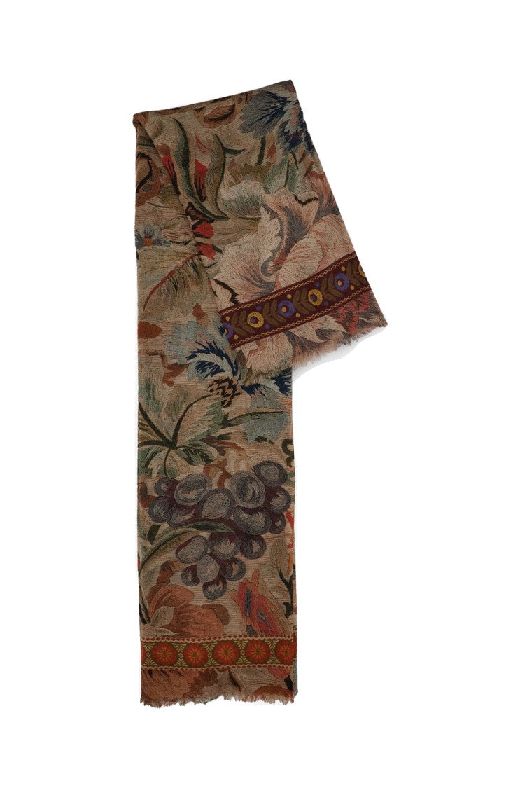 Pierre-Louis Mascia Multicolour Scarf With Pattern And Lightweight Fabric