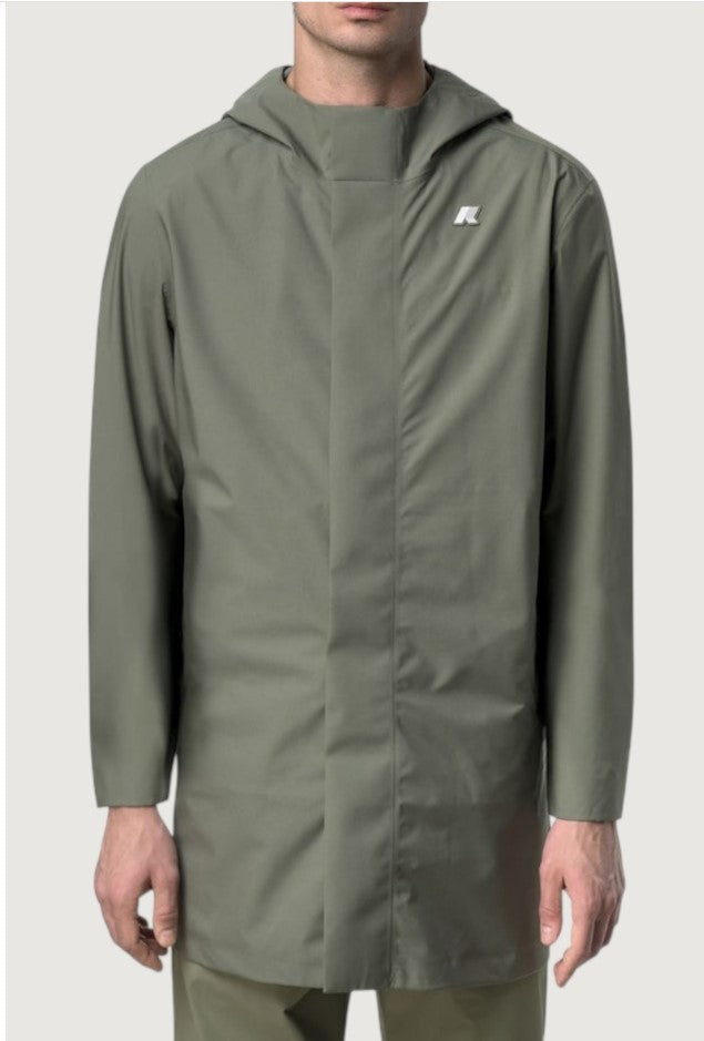 K-Way Tommy Stretch Waterproof Polyester Hooded Jacket