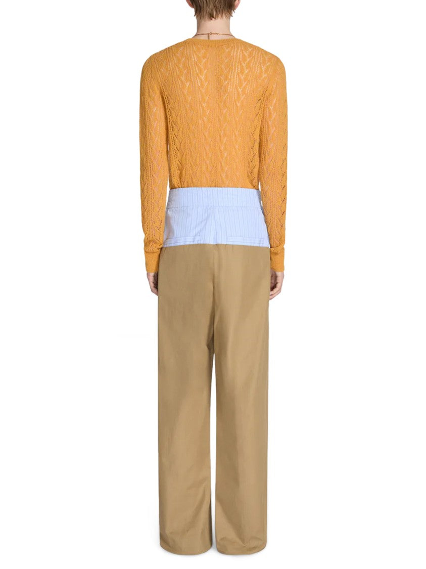 Dries Van Noten Pablo 3103 M W Two-Tone Wide-Leg Pants
