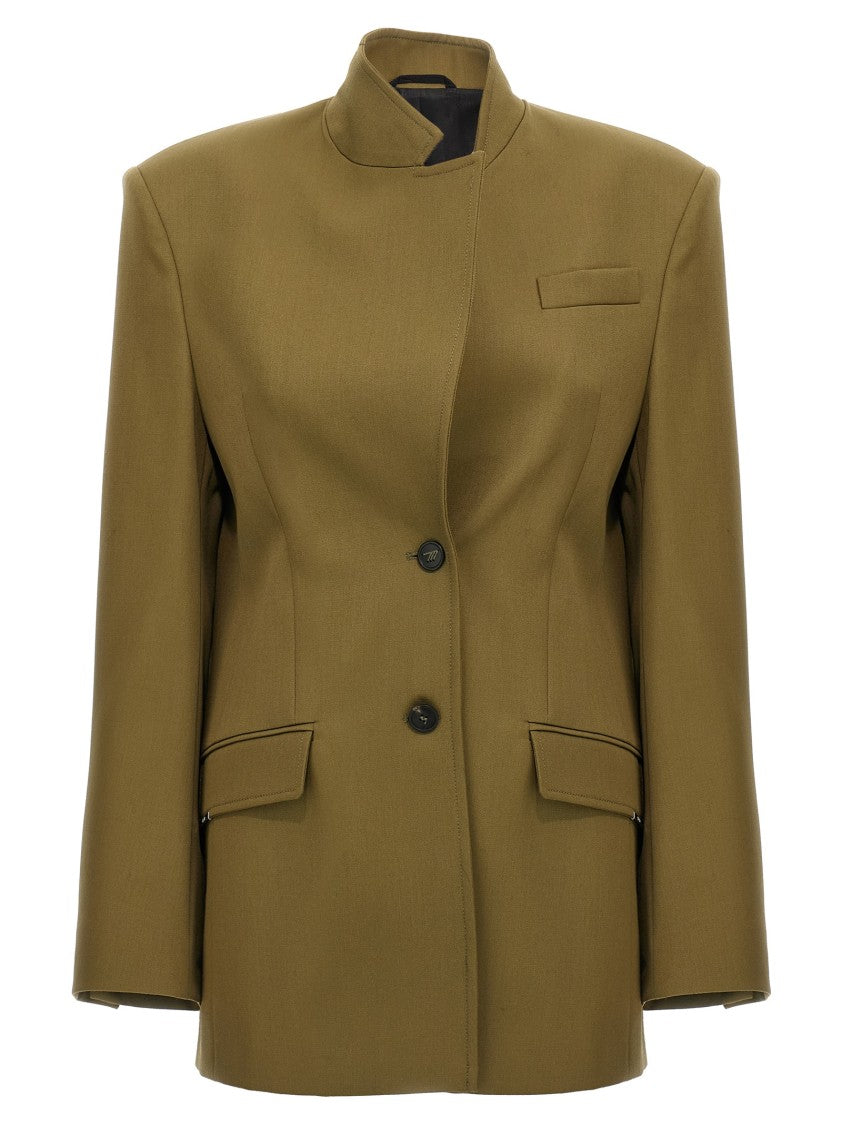 The Attico Maxi Shoulder Strap Blazer