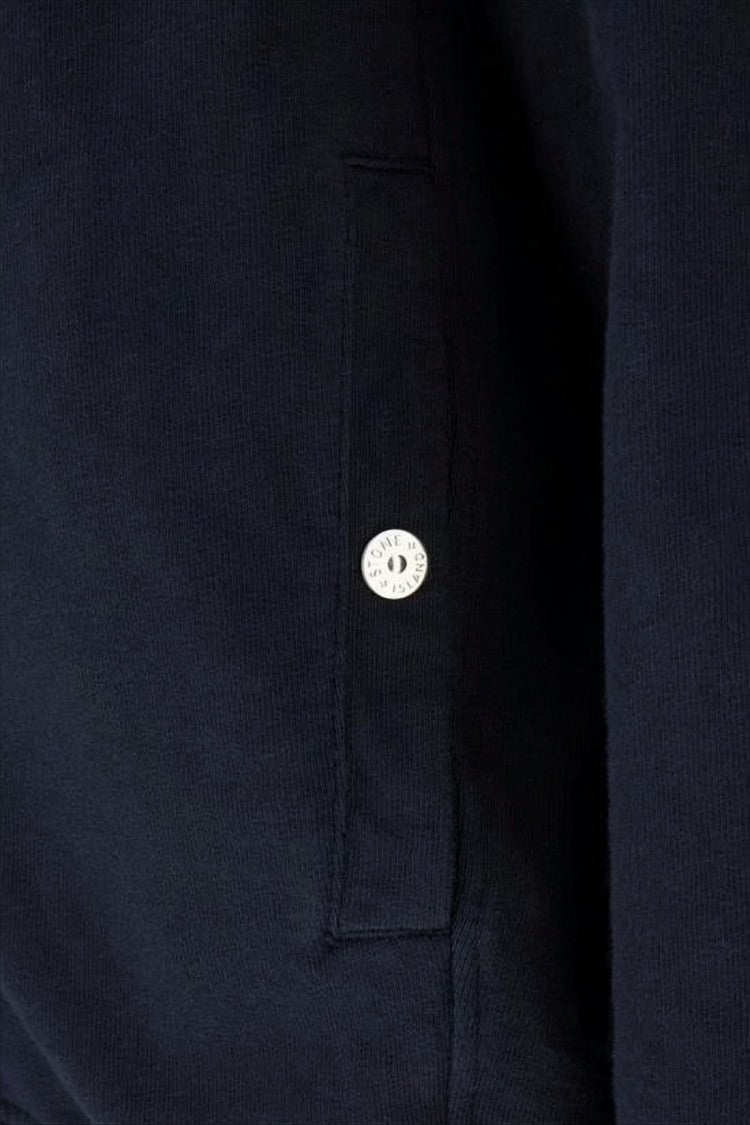 Stone Island Navy Blue Zip-Up Jacket