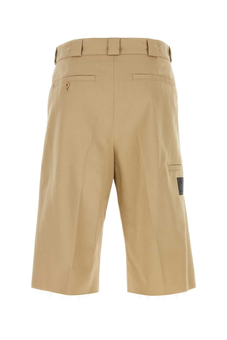 Givenchy Cappuccino Polyester Blend Bermuda Shorts