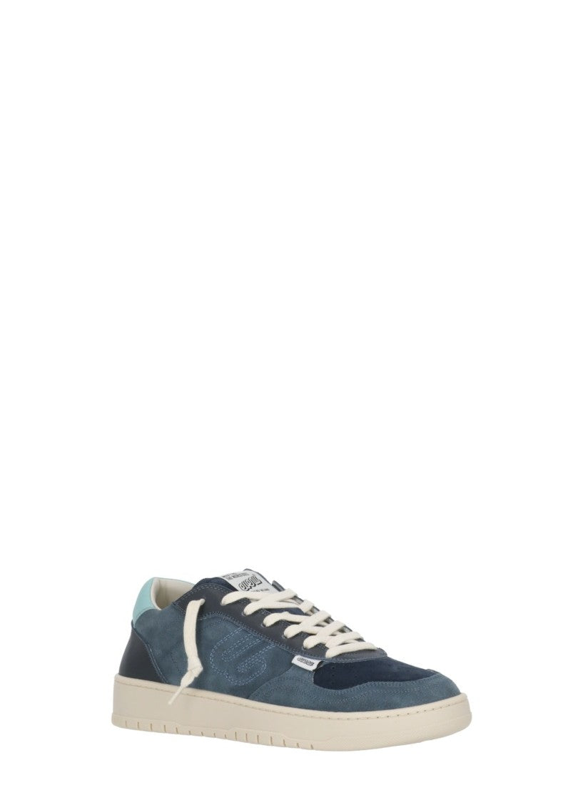 Evenu Equal Blue Suede Low-Top Sneakers