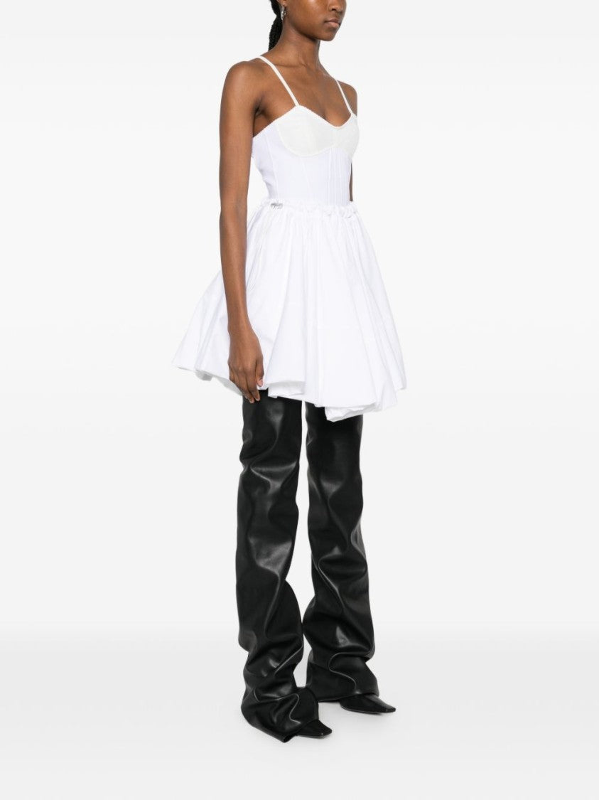 The Attico White Dress With Spaghetti Straps