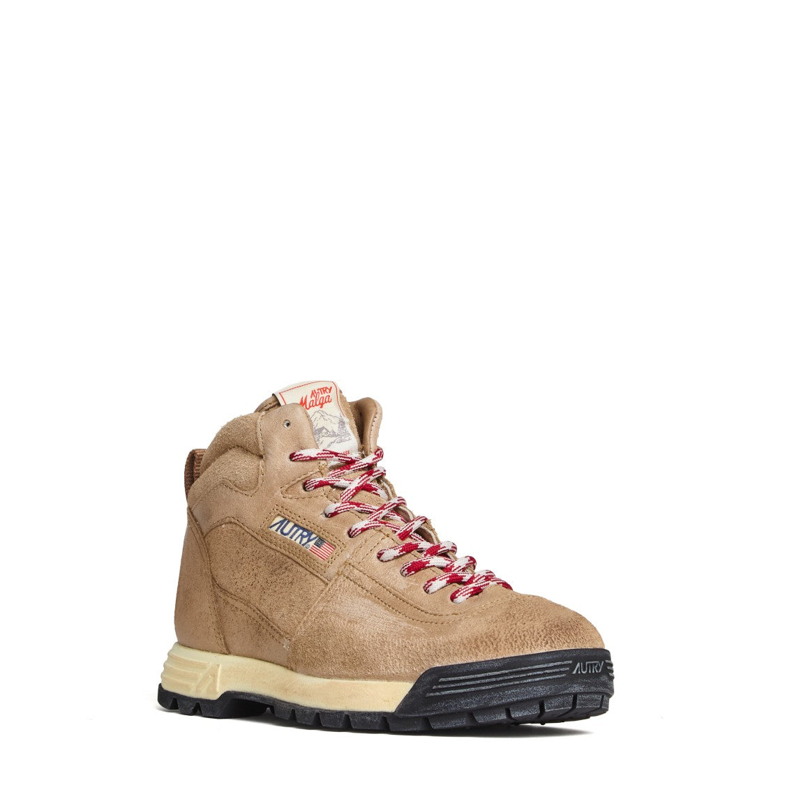 Autry Malga Mid Cigar Suede Sneakers