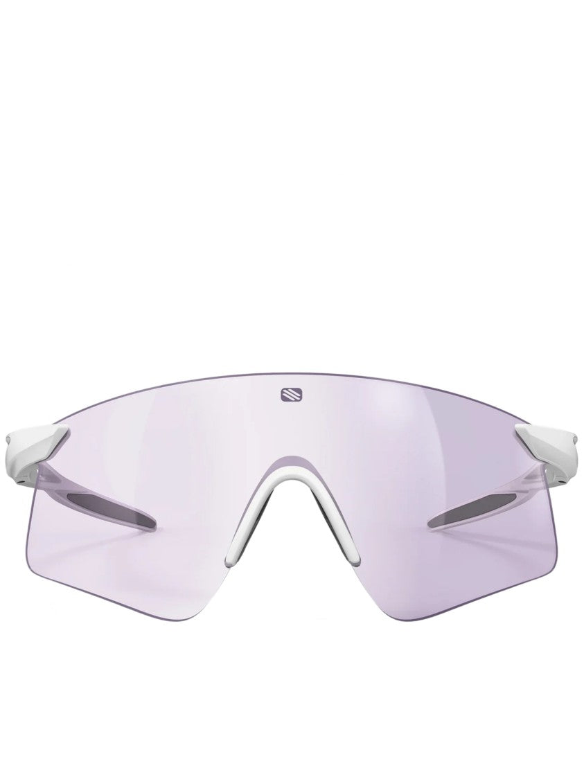 Rudy Project Wraparound Light Purple Tint Sunglasses With Minimal Frame