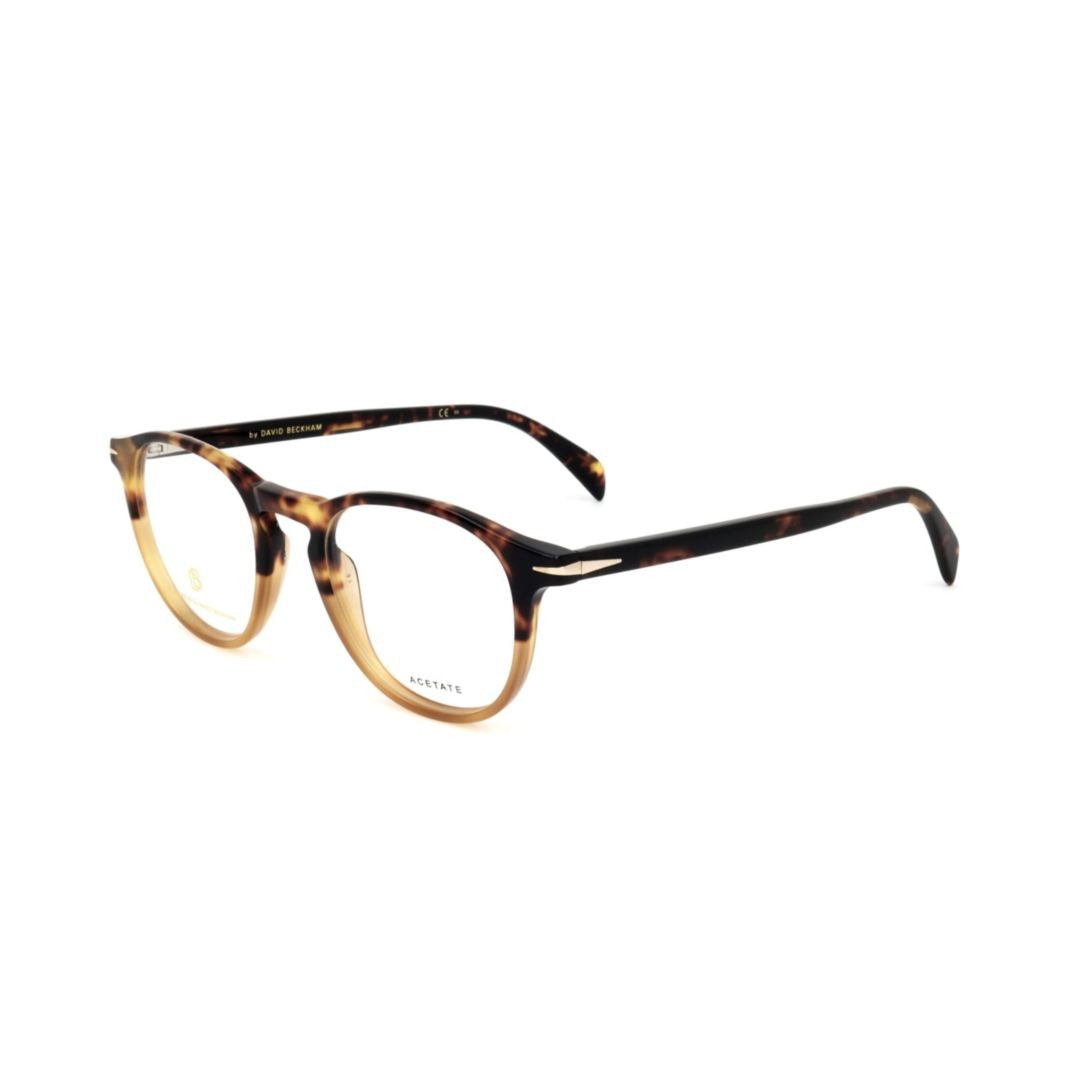 David Beckham Db 1018 Round Tortoiseshell Acetate Eyeglasses