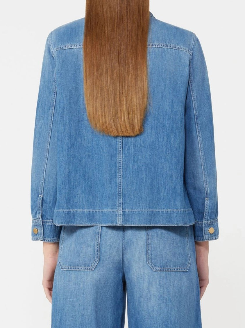 Max Mara Blue Smmgalan Medium Blue Denim Jacket
