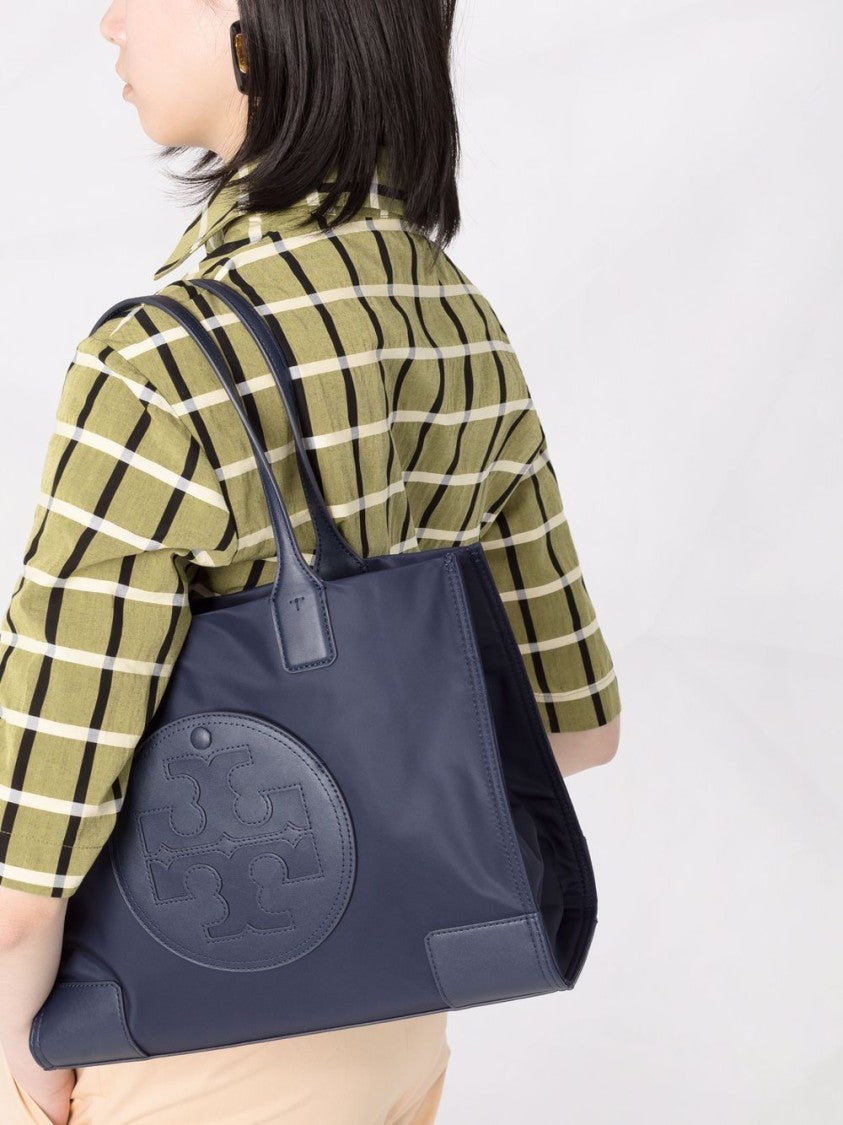 Tory Burch Blue Spacious Nylon Tote