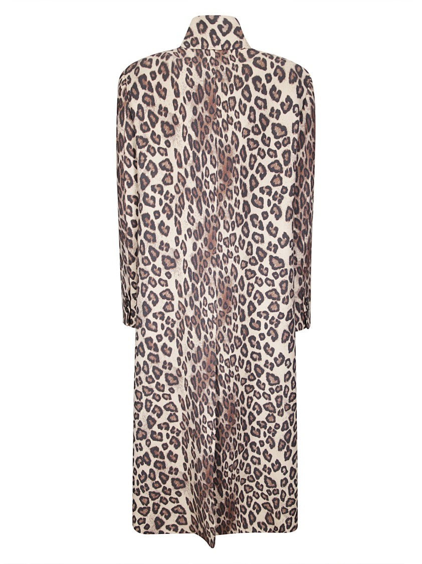 Alberto Biani Tailored Mid-Length Coat With Structured Collar And Minimalist Design