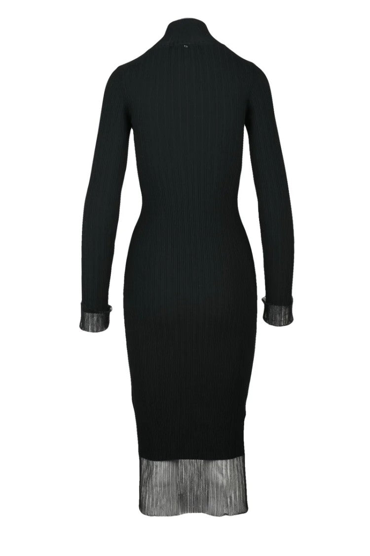 Sportmax Long Knit Dress - Black