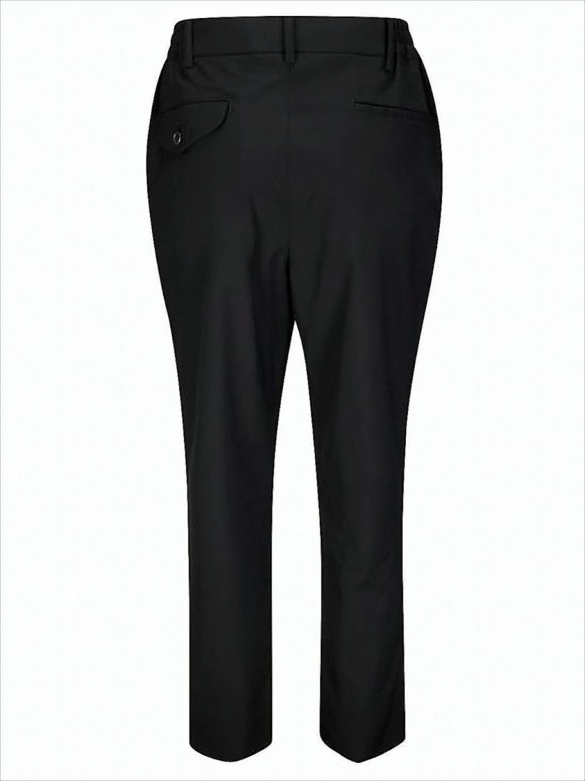 Comme Des Garçons Tailored Straight-Leg Pants With Mid-Rise Waist