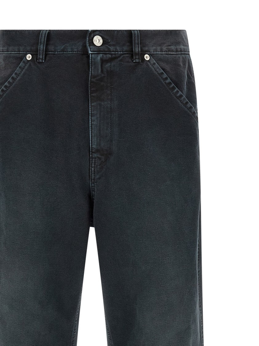 Marni Cotton Denim Cargo Pants