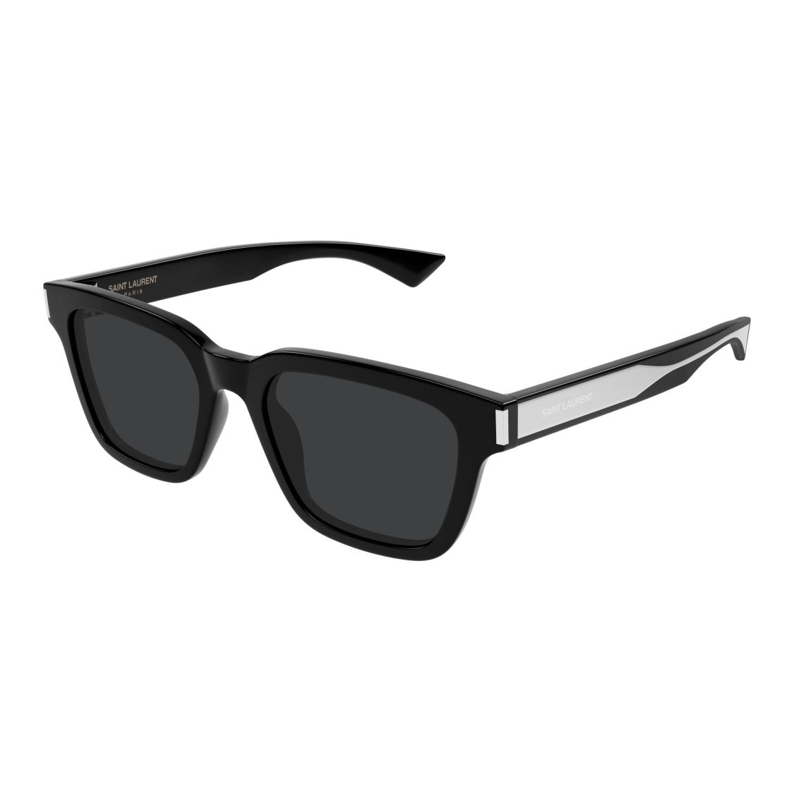 Saint Laurent Bold Rectangular Sunglasses In Recycled Acetate