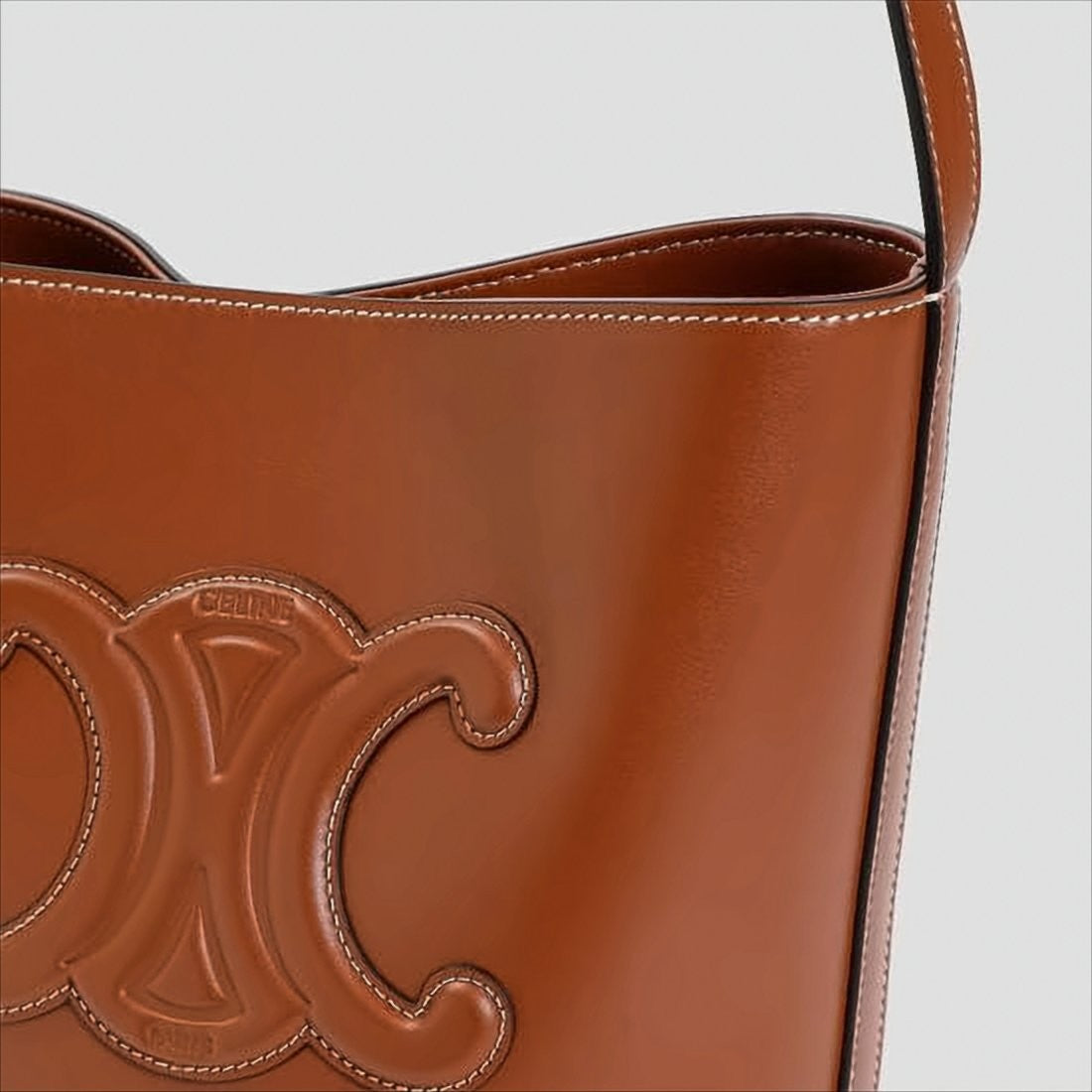 Celine Structured Bucket-Style Crossbody Bag In Smooth Calf Leather