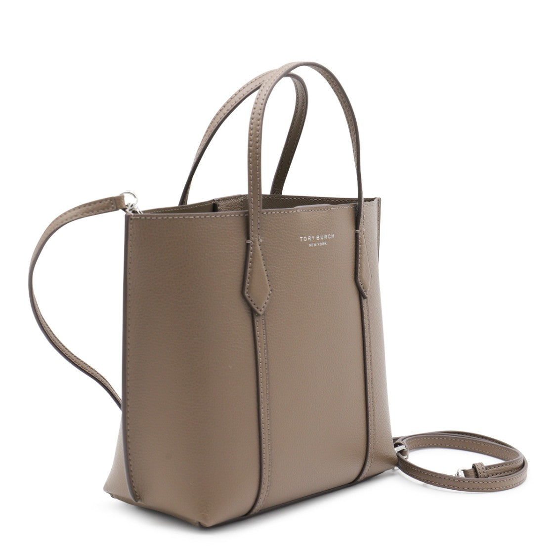 Tory Burch Brown Leather Small Perry Totes