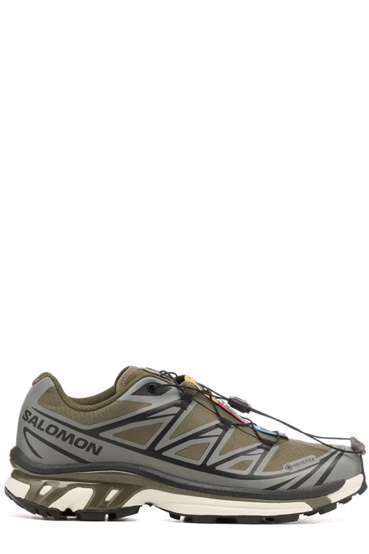 Salomon Low-Top Sneakers With Geometric Overlays And Rugged Traction