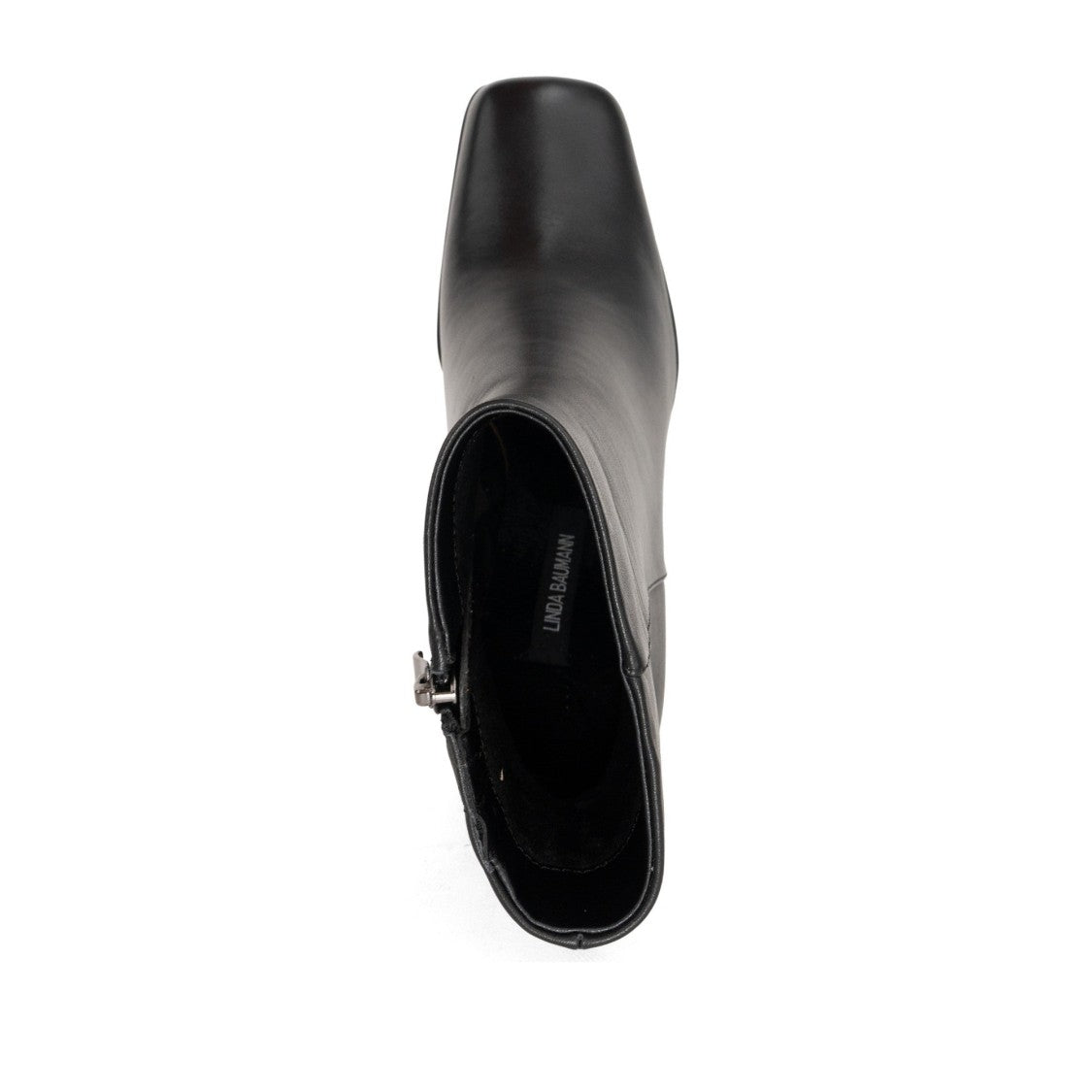 Linda Baumann Black Leather Square Toe Boots