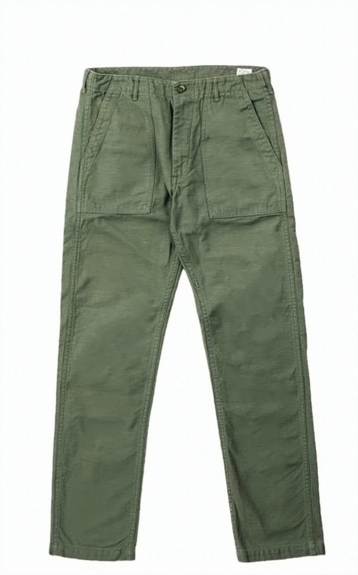Orslow Classic Mid-Rise Straight Pants With Utility Design