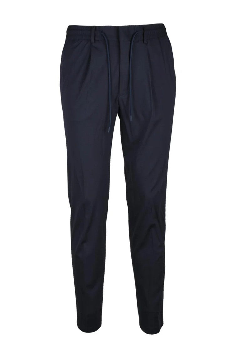 Berry & Brian Viscose Stretch Trousers - Blue