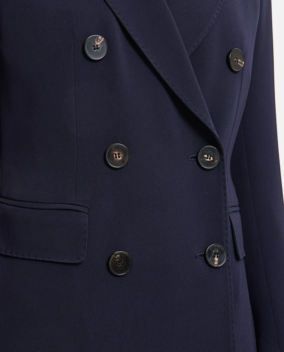 Alberto Biani Double-Breasted Cady Blazer