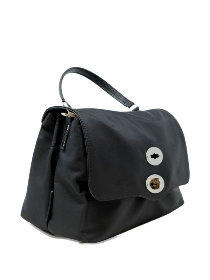 Zanellato Black Twist-Lock Fastening Shoulder Bag