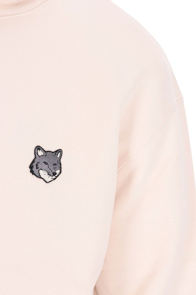 Maison Kitsuné Grey Fox Head Regular Fit Cotton Hoodie
