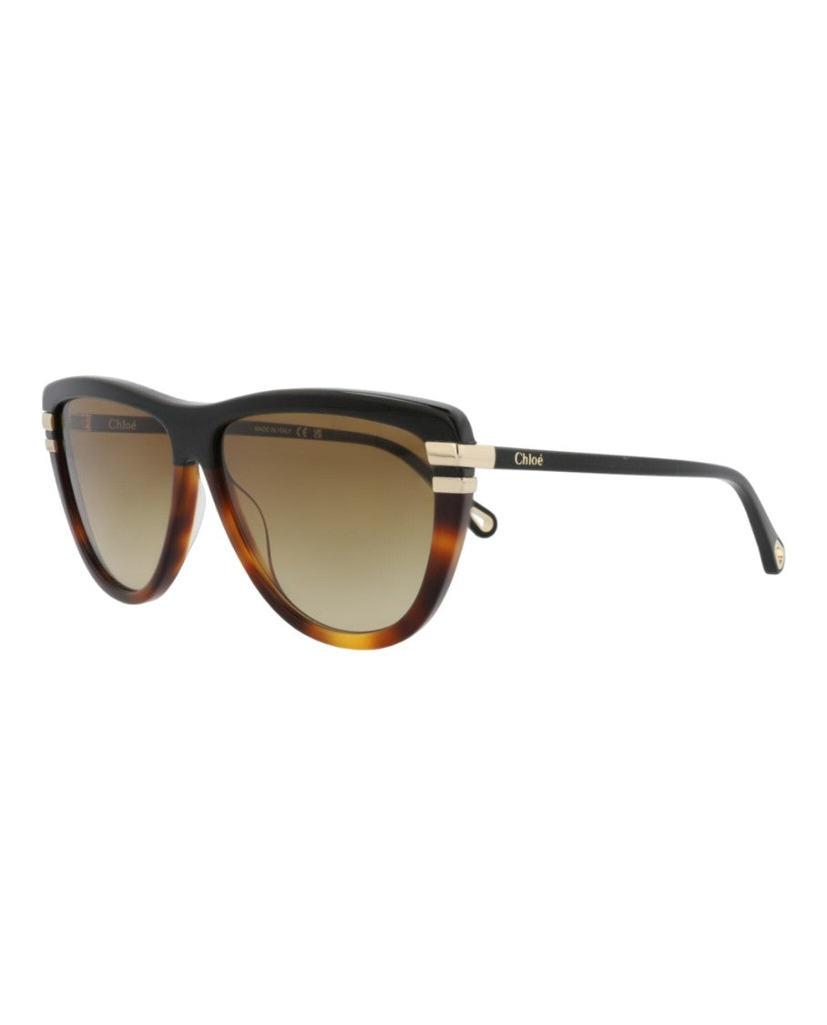 Chloé Square-Frame Recycled Acetate Sunglasses With Gradient Lenses