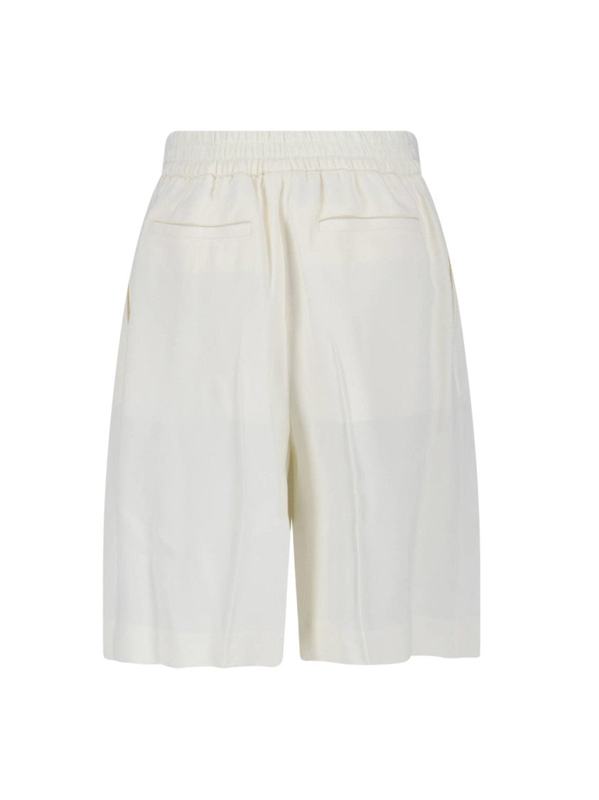 Victoria Beckham Straight-Leg Trousers With Classic Waistband And Polished Finish