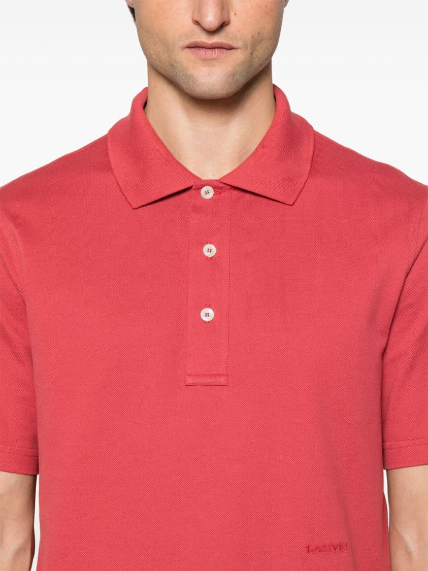 Lanvin Clay Red Polo Shirt