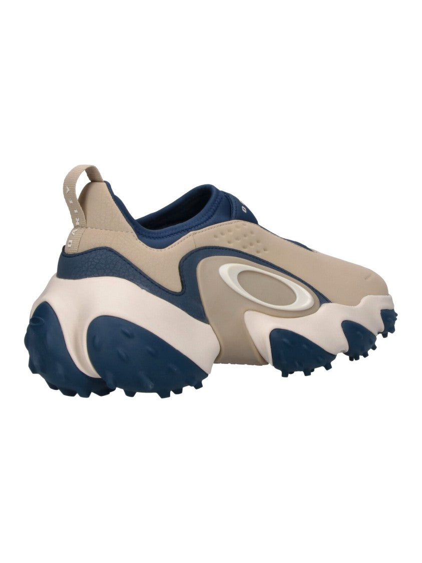Oakley Beige Blue Edge Icon Water-Repellent Slip-On Sneakers