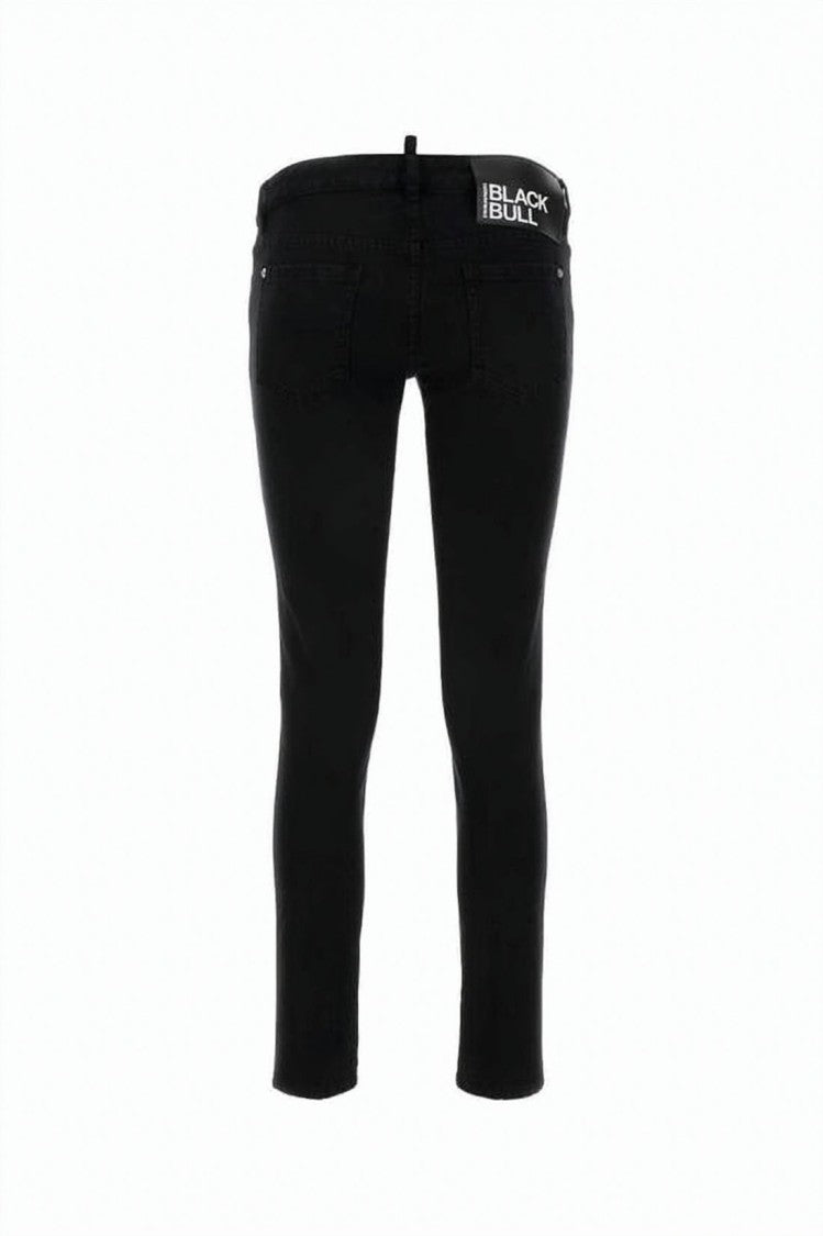 Dsquared2 Cropped Slim-Fit Denim Pants With Classic Five-Pocket Design