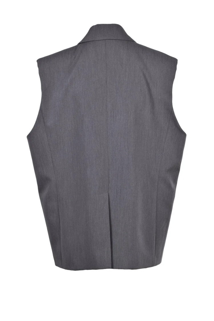 Patrizia Pepe Tailored Vest - Grey