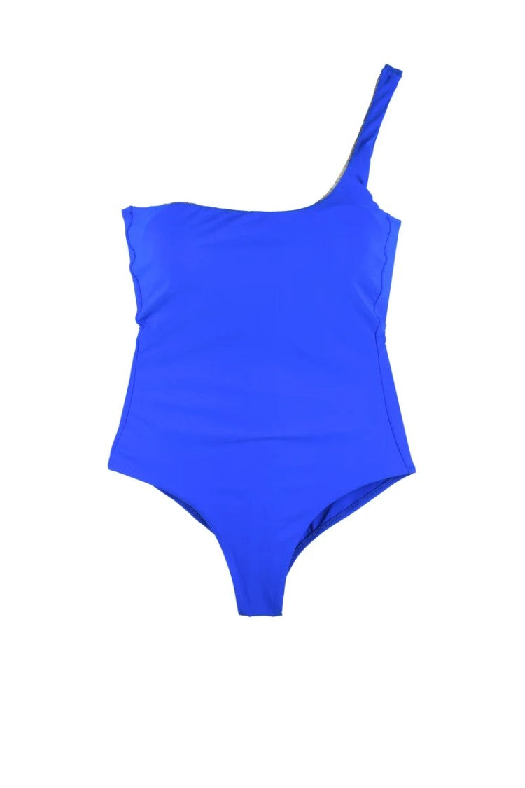 Sucrette Asymmetrical One-Shoulder Sucrette Swimsuit
