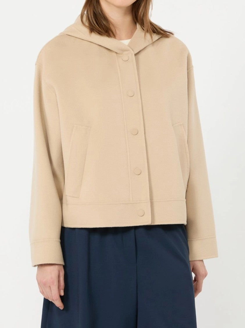 Weekend Cropped Jacket With Hood And Buttoned Cuffs