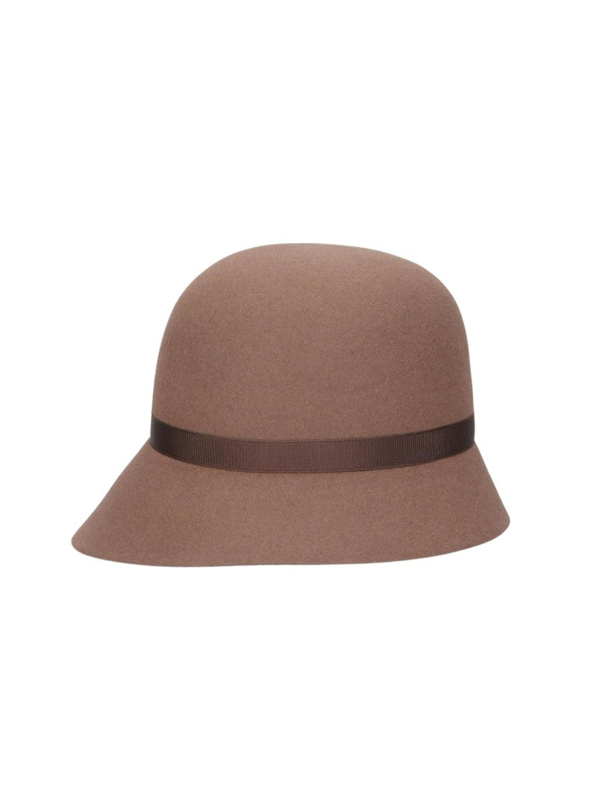 Borsalino Retro Brushed Felt Cloche Hat